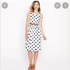JCrew polka dot dress